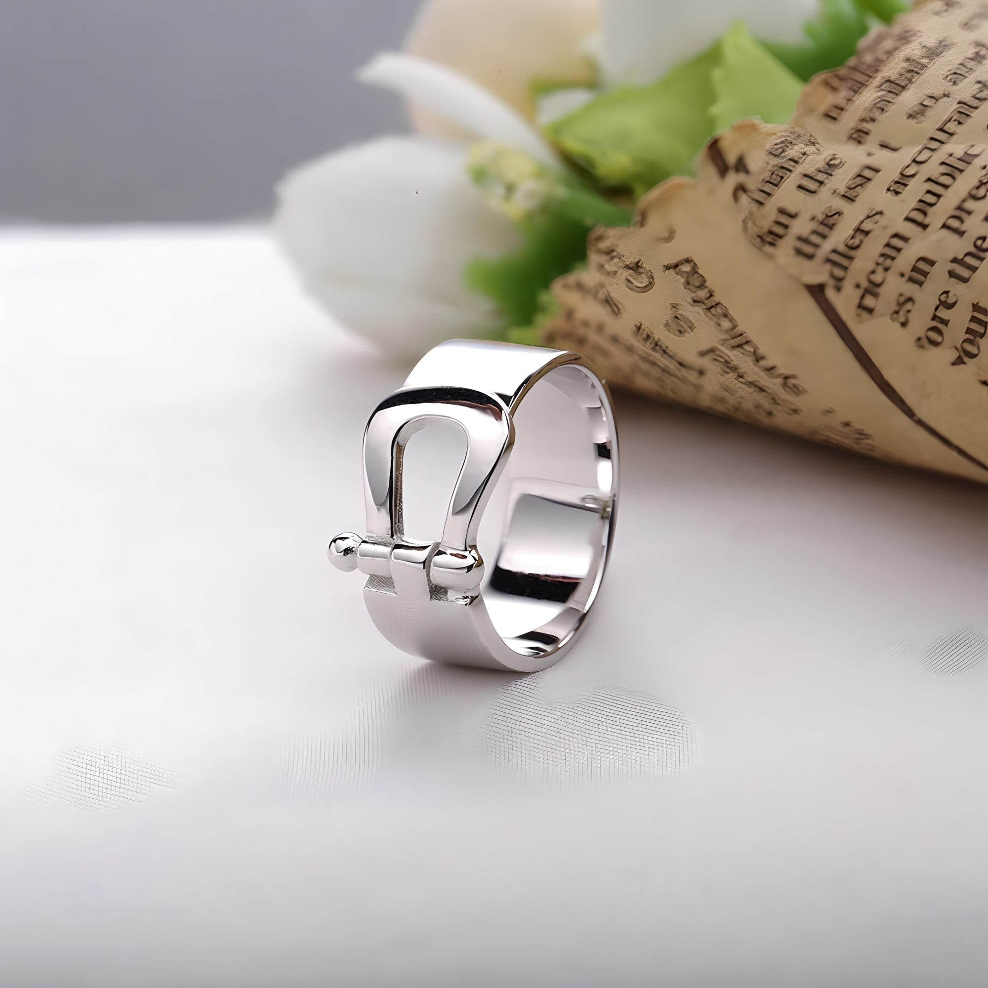 Sturdy Steed Horseshoe Ring